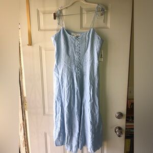 Tommy Hilfiger chambray Sweet Life linen sundress size 12